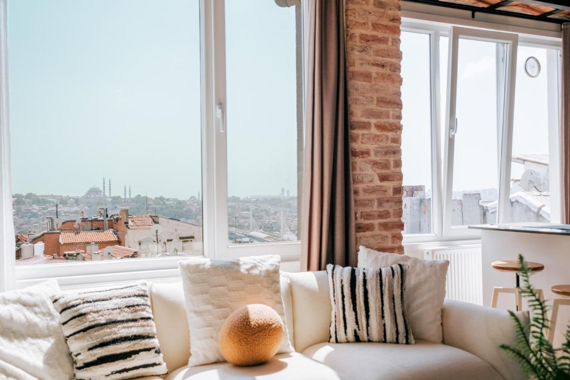 Ferienwohnung Flat W City View Near Galata Tower In Istiklal Ave Istanbul Exterior foto